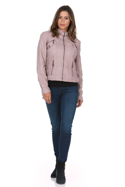 Vegan Leather Cabaret Moto Jacket