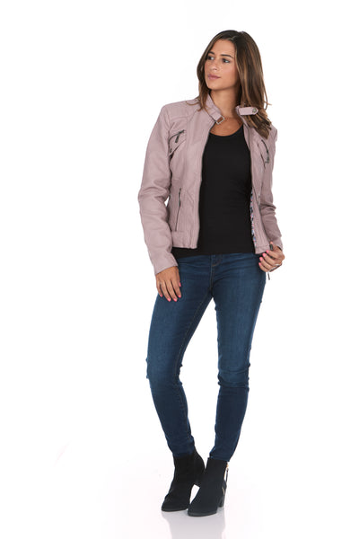 Vegan Leather Cabaret Moto Jacket