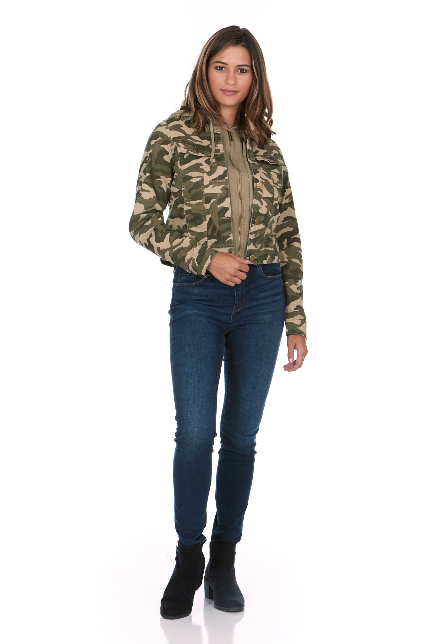 Amazon.com: Women Zip Up Long Sleeve Peplum Camo Denim Jacket Camouflage  Jean Jackets : Clothing, Shoes & Jewelry